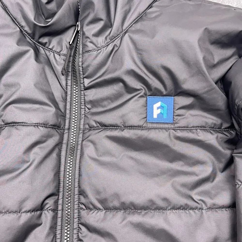 the north face puffer‎ jacket insulated full zip large